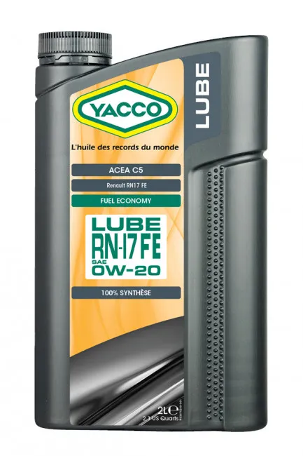 Масло моторное YACCO LUBE RN17 FE 0W-20 2л YACCO 0W20 LUBE RN17 FE/2