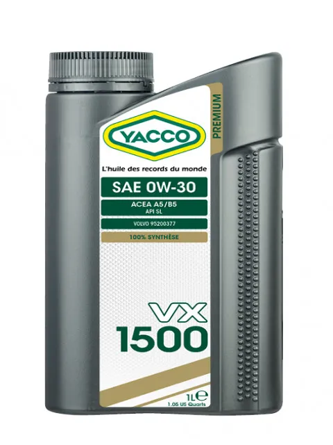 Масло моторное YACCO VX 1500 0W-30 1л YACCO 0W30 VX 1500/1