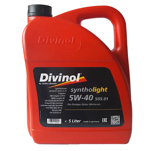 Масло моторное DIVINOL SYNTHOLIGHT 5W-40 5л 49540-K007