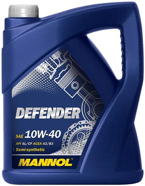 Изображение Масло моторное MANNOL DEFENDER 10W-40 5л 1912 Масло моторное MANNOL DEFENDER 10W-40 5л 1912