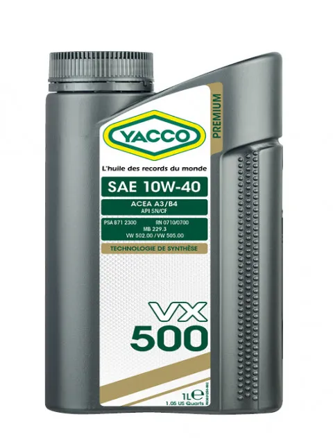 Масло моторное YACCO VX 500 10W-40 1л YACCO 10W40 VX 500/1