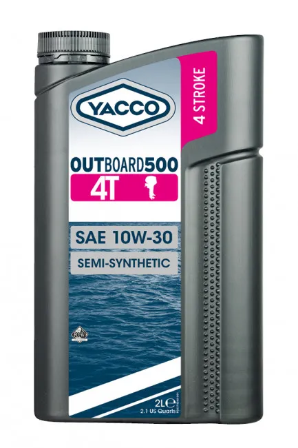 Масло моторное YACCO OUTBOARD 500 4T 10W-30 2л YACCO 10W30 OUTBOARD 500 4T/2