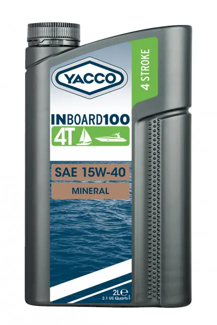 Масло моторное YACCO INBOARD 500 4T 10W-40 2л YACCO 10W40 INBOARD 500 4T/2