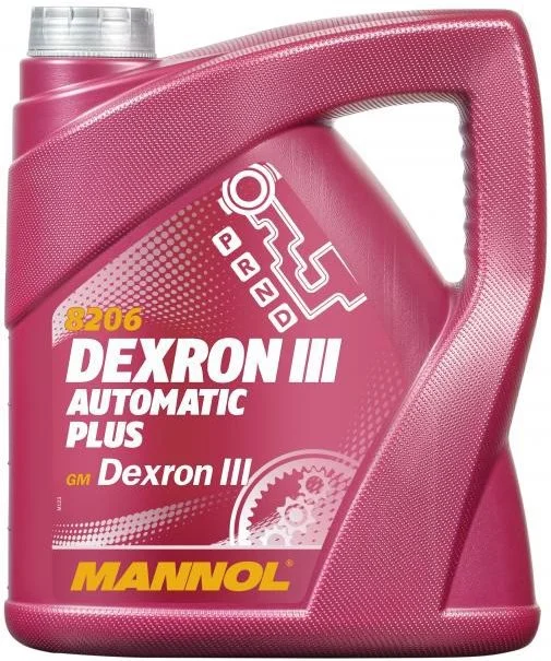 Трансмиссионное масло MANNOL 8206 AUTOMATIK PLUS ATF DEXRON III 4л 96070