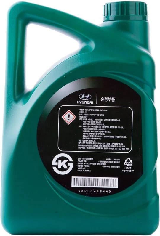 Изображение Масло моторное HYUNDAI/KIA/MOBIS COMMERCIAL DIESEL 10W-40 4л 05200-484A0 Масло моторное HYUNDAI/KIA/MOBIS COMMERCIAL DIESEL 10W-40 4л 05200-484A0