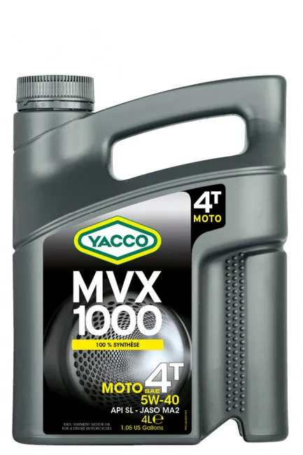 Изображение Масло моторное YACCO 10W-30 4л YACCO 10W30 MVX 500 4T/4 Масло моторное YACCO 10W-30 4л YACCO 10W30 MVX 500 4T/4