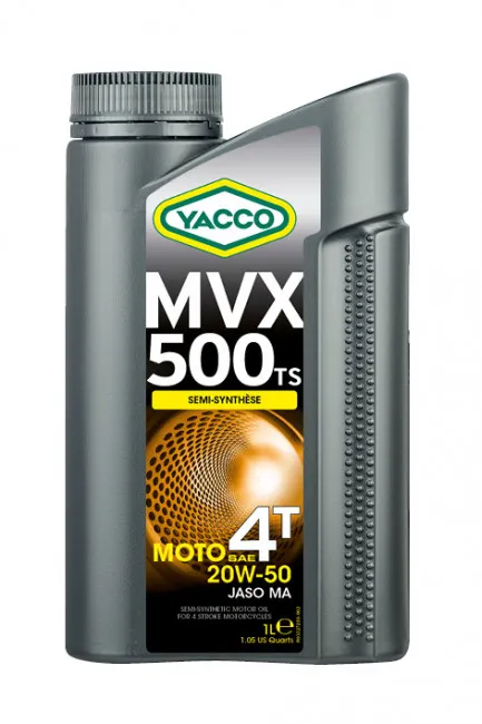 Масло моторное YACCO MVX 500 TS 4T 20W-50 1л YACCO 20W50 MVX 500 TS 4T/1
