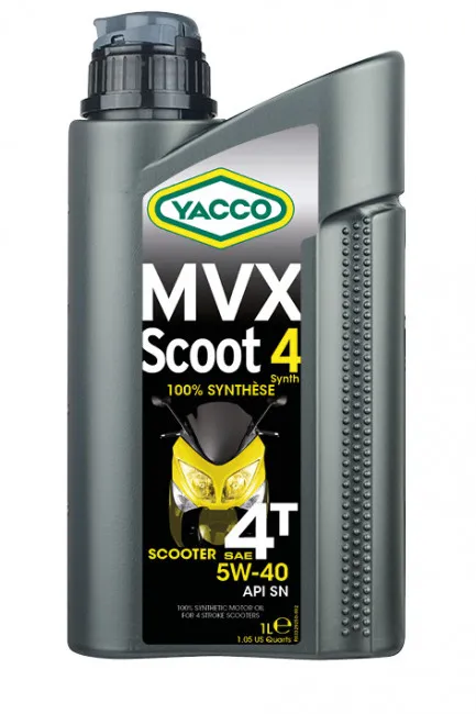 Масло моторное YACCO MVX SCOOT 4 SYNTH 5W-40 1л YACCO 5W40 MVX SCOOT 4 SYNTH/1