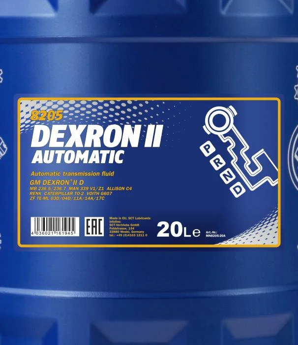 Изображение Трансмиссионное масло MANNOL ATF DEXRON II D 20л 98533 Трансмиссионное масло MANNOL ATF DEXRON II D 20л 98533