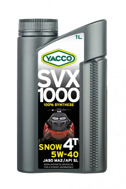 Масло моторное YACCO SVX 1000 SNOW 4T 5W-40 1л YACCO 5W40 SVX 1000 SNOW 4T/1