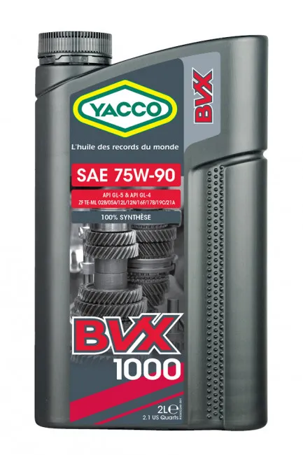 Трансмиссионное масло YACCO BVX 1000 75W-90 2л YACCO 75W90 BVX 1000/2