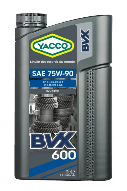 Трансмиссионное масло YACCO BVX 600 75W-90 2л YACCO 75W90 BVX 600/2