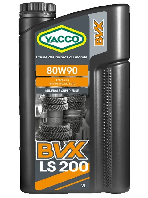 Трансмиссионное масло YACCO BVX LS 200 80W-90 2л YACCO 80W90 BVX LS 200/2
