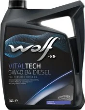 Масло моторное WOLF VITALTECH B4 DIESEL 5W-40 4л 26116/4