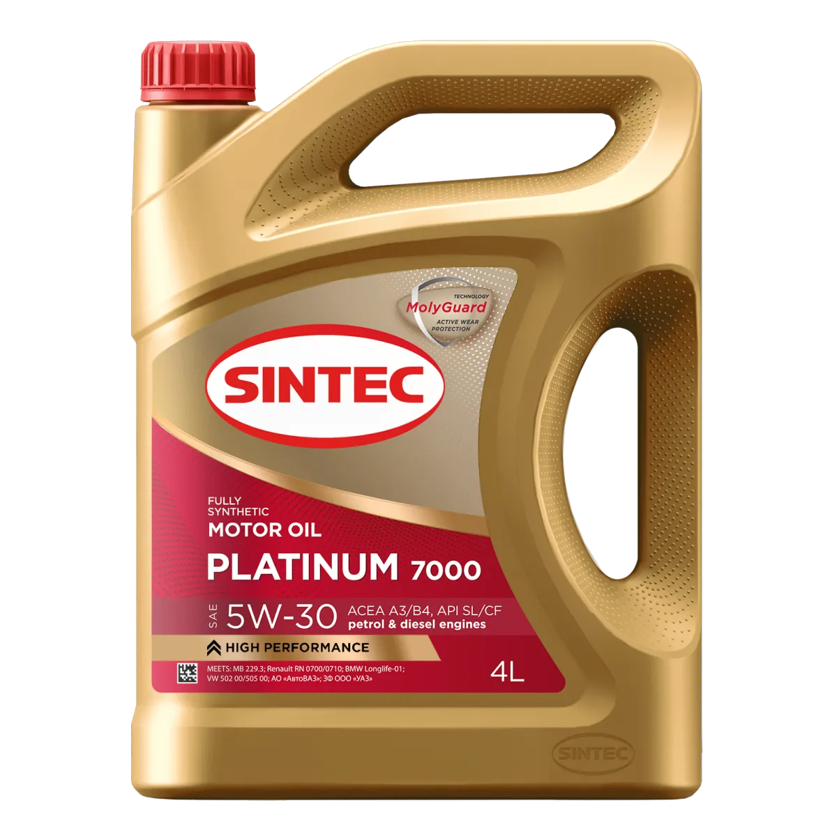 Масло моторное SINTEC 5W-30 4л 600144