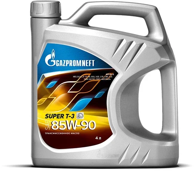 Трансмиссионное масло GAZPROMNEFT SUPER T-3;2389901364'' 85W-90 4л 2389901364