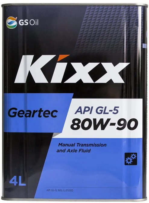 Трансмиссионное масло KIXX GEARTEC GL-5 80W-90 4л L298344TE1