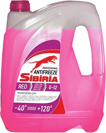 Антифриз G12 красный 5 кг SIBIRIA 805600