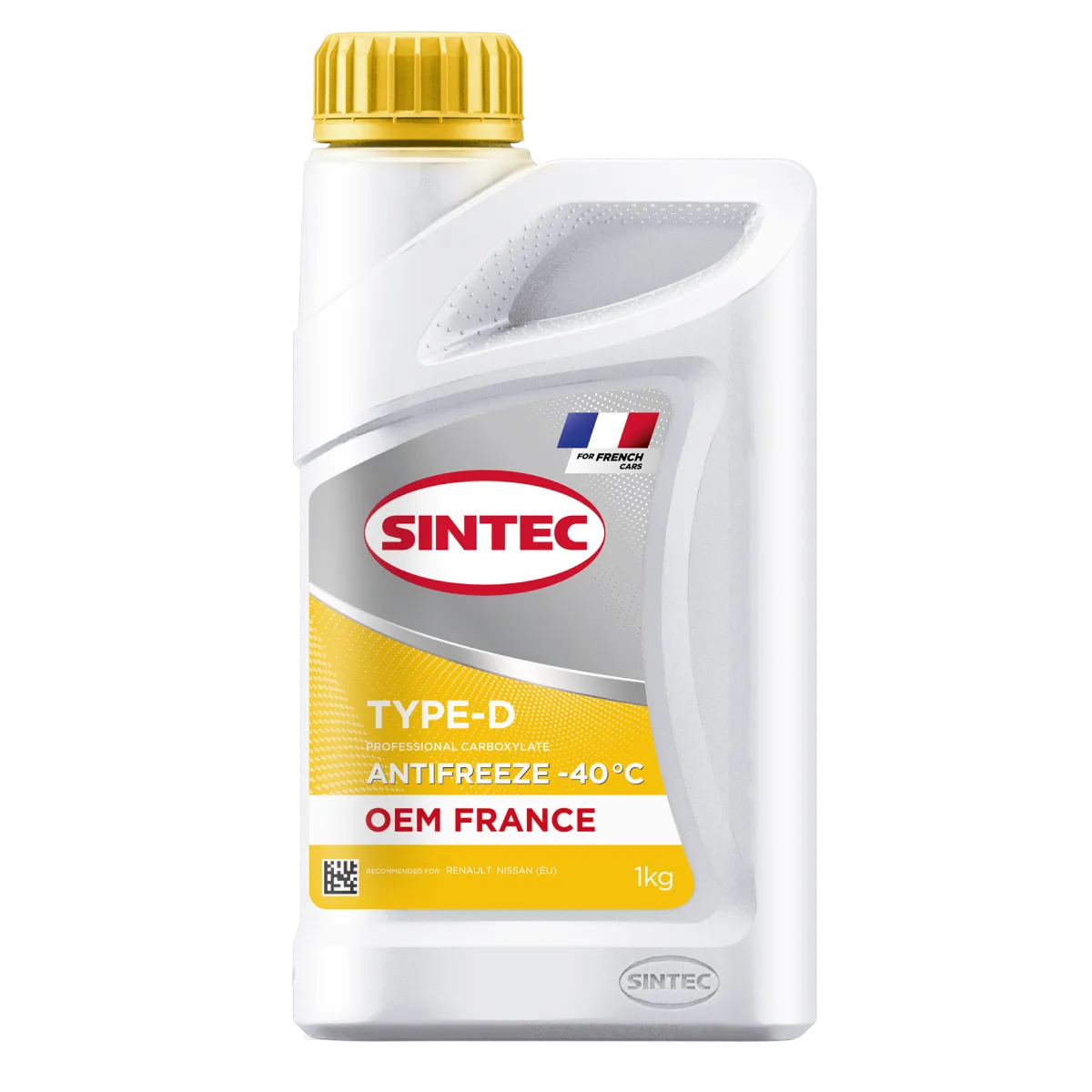 Sintec Antifreeze OEM France Type-D yellow -40 SINTEC 6145013