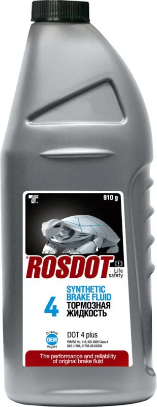 Жидкость тормозная ROSDOT DOT 4 0.9л 430101h03