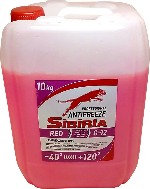 Антифриз G12 красный 10 кг SIBIRIA 805601