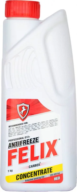Антифриз G12+ красный Carbox 1 кг FELIX 430206040
