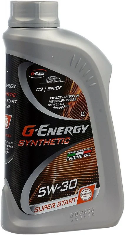 Масло моторное GENERGY SYNTHETIC SUPER START 5W-30 1л 253142399