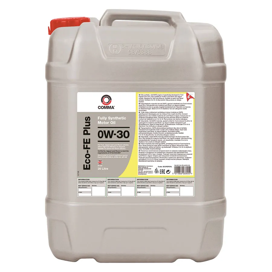 Масло моторное COMMA 0W-30 20л ECOFEP20L