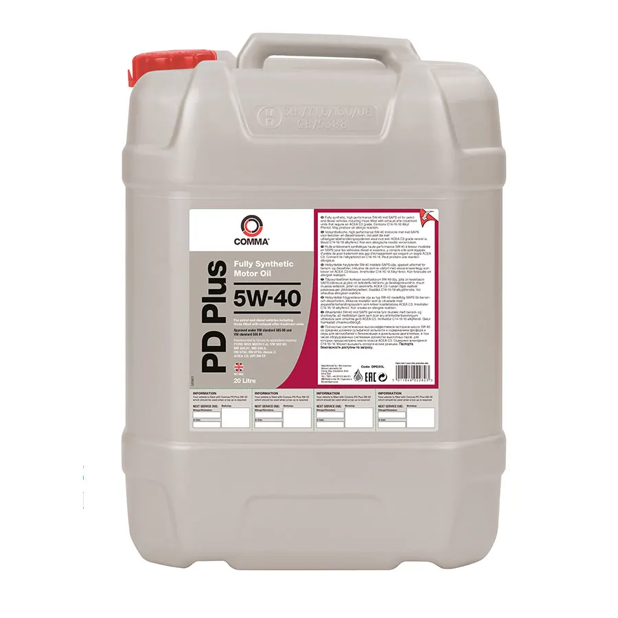 Масло моторное COMMA 5W-40 20л DPD20L
