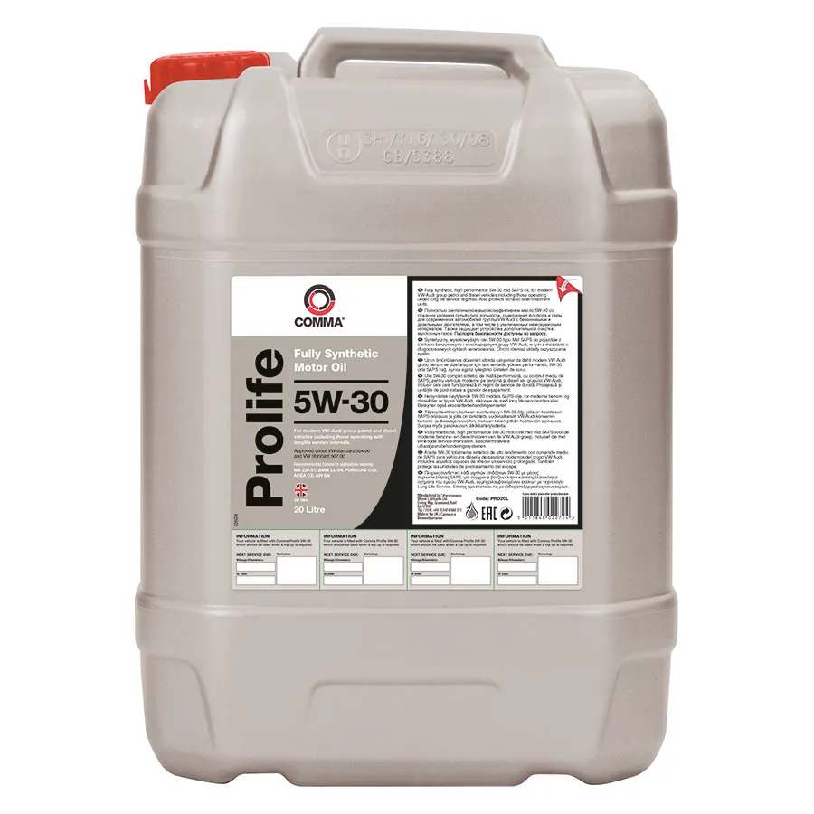 Масло моторное COMMA PROLIFE 5W-30 20л PRO20L