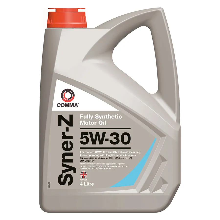 Масло моторное COMMA SYNER-Z 5W-30 4л SYZ4L