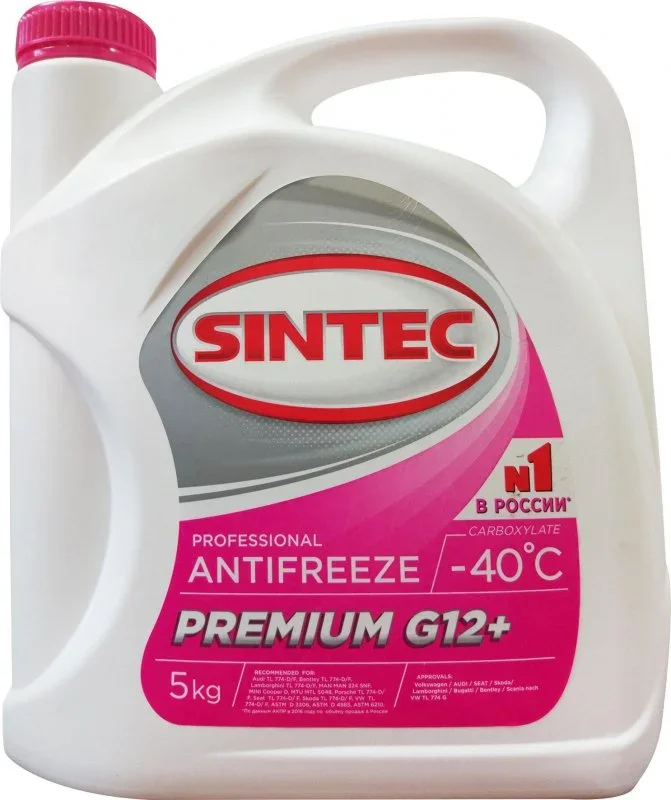 Антифриз G12+ красный Premium 5 кг SINTEC 990450