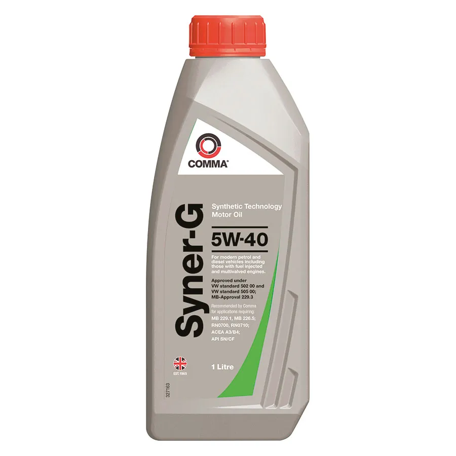 Масло моторное COMMA SYNER-G 5W-40 1л SYN1L
