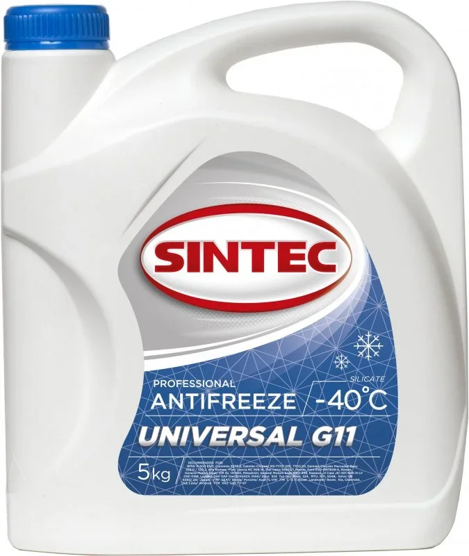 Антифриз G11 синий Universal 5 кг SINTEC 800522