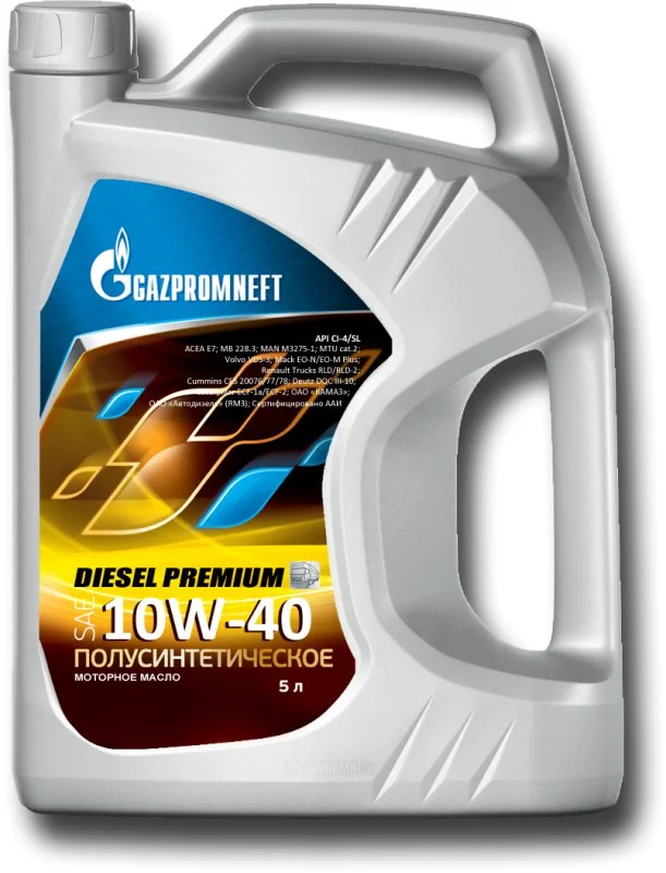 Масло моторное GAZPROMNEFT DIESEL PREMIUM 10W-40 5л 253142105