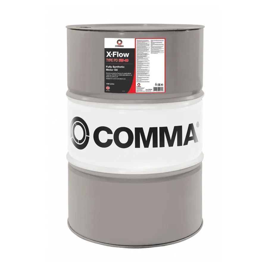Масло моторное COMMA X-FLOW TYPE PD 5W-40 199л XFPD199L