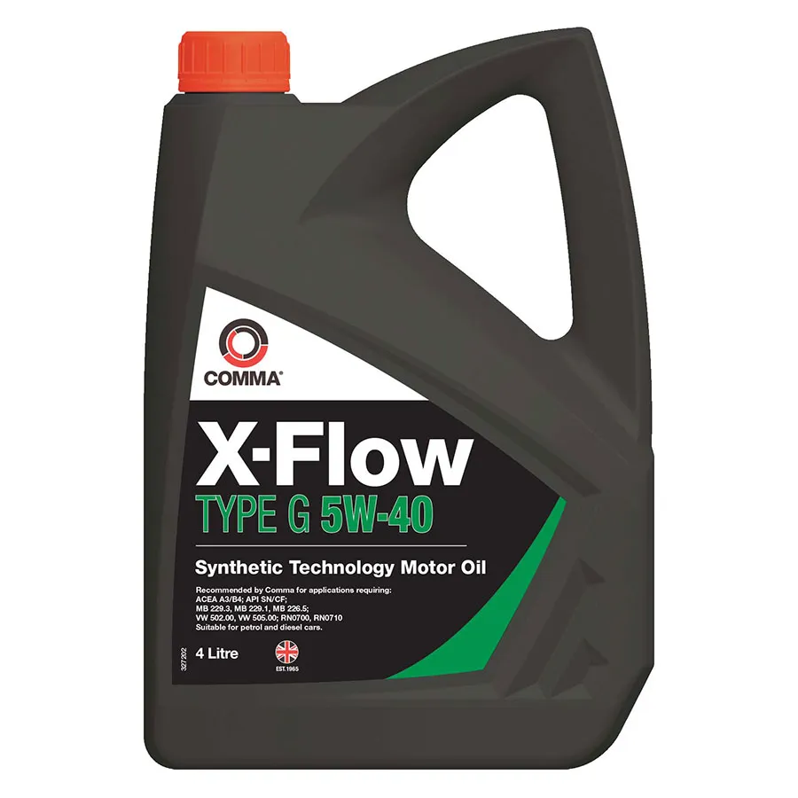 Масло моторное COMMA X-FLOW TYPE G 5W-40 4л XFG4L