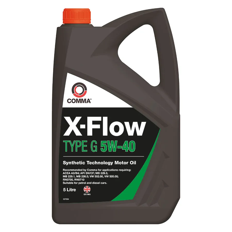 Масло моторное COMMA X-FLOW TYPE G 5W-40 5л XFG5L