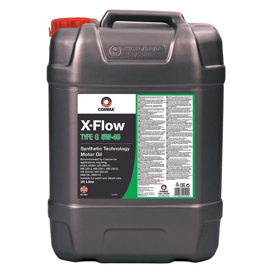 Масло моторное COMMA X-FLOW TYPE G 5W-40 20л XFG20L