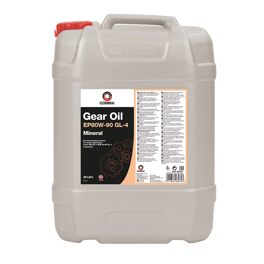 Трансмиссионное масло COMMA GL-4 80W-90 20л GO420L
