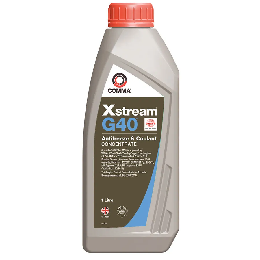 Xstream® G40® Antifreeze & Coolant Concentrate 1 л. COMMA XSG401L
