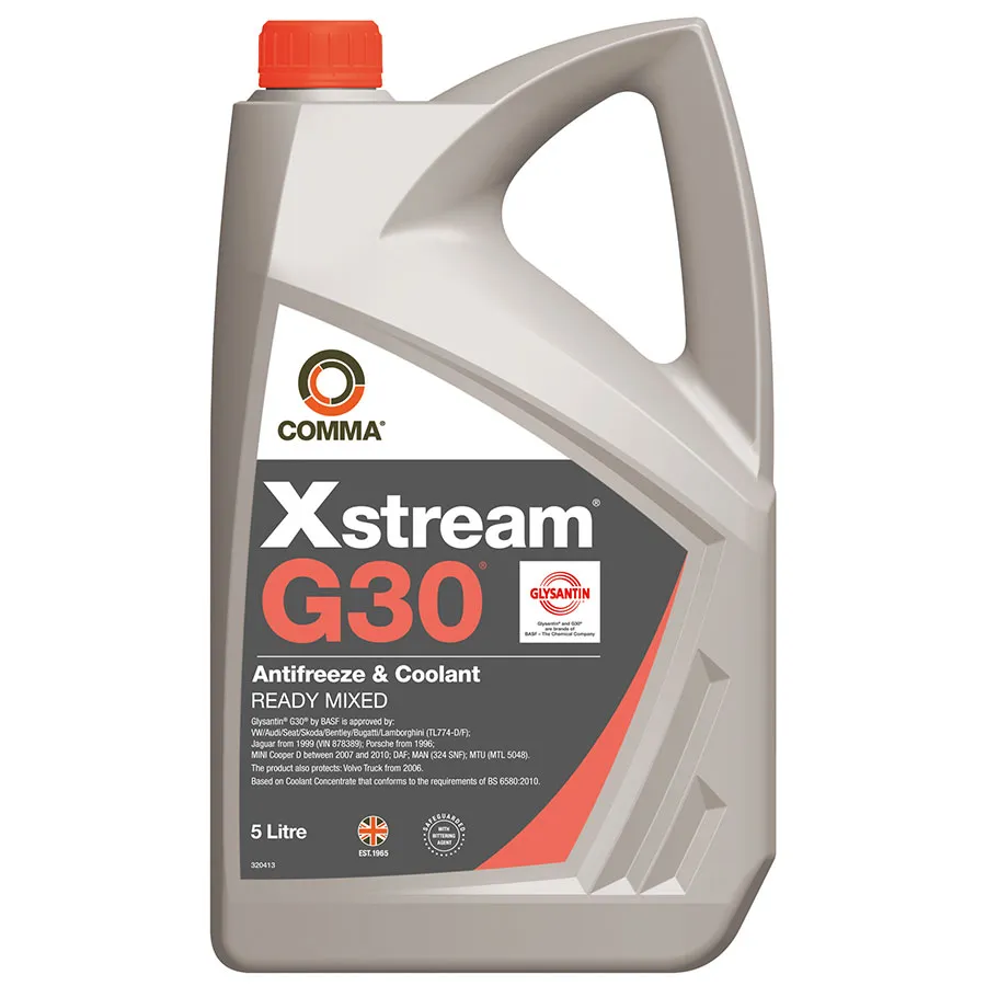 Xstream® G30® Antifreeze & Coolant Ready Mixed 5 л. COMMA XSM5L