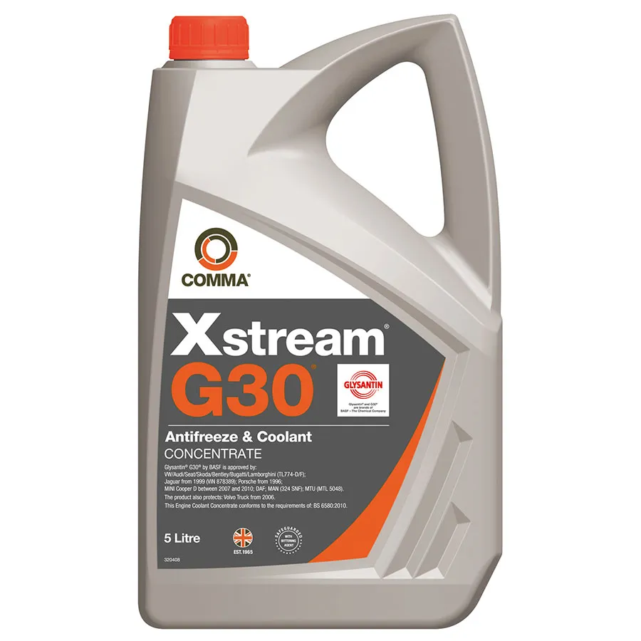 Xstream® G30® Antifreeze & Coolant Concentrate 5 л. COMMA XSR5L