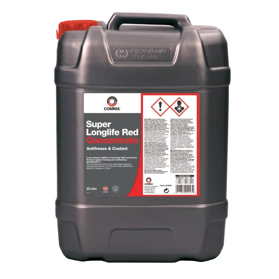 Super Longlife Red- Concentrate 20 л. COMMA SLA20L