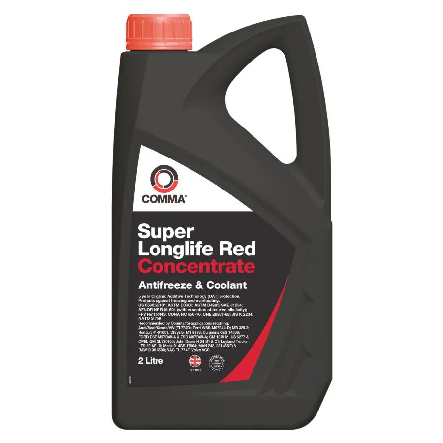 Super Longlife Red- Concentrate 2 л. COMMA SLA2L