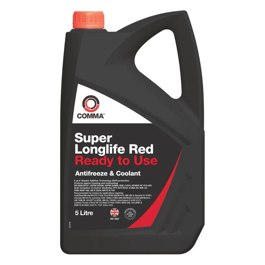 Super Longlife Red - Ready to Use 5 л. COMMA SLC5L