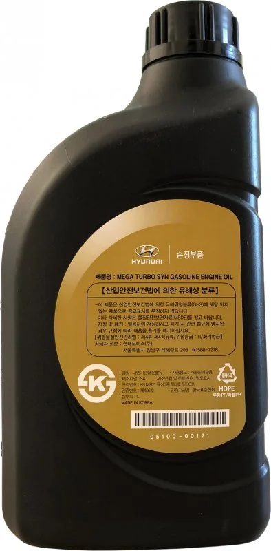 Изображение Масло моторное HYUNDAI/KIA/MOBIS MEGA TURBO SYN 0W-30 1л 05100-00171 Масло моторное HYUNDAI/KIA/MOBIS MEGA TURBO SYN 0W-30 1л 05100-00171