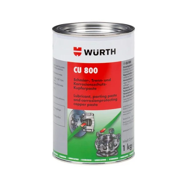 Смазка медная WÜRTH высокотемпературная 1кг 08938002