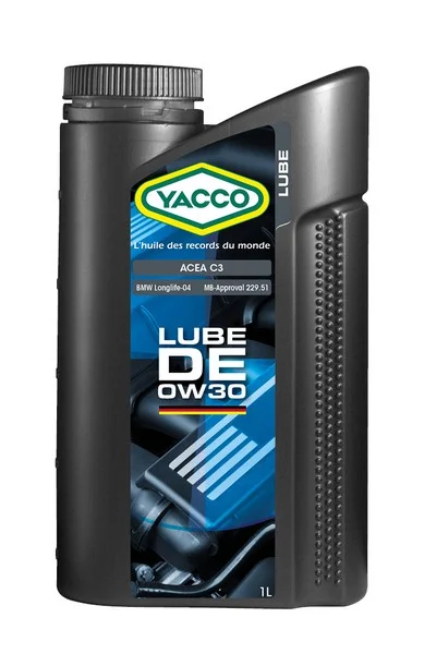 Масло моторное YACCO 0W-30 1л YACCO 0W30 LUBE DE/1