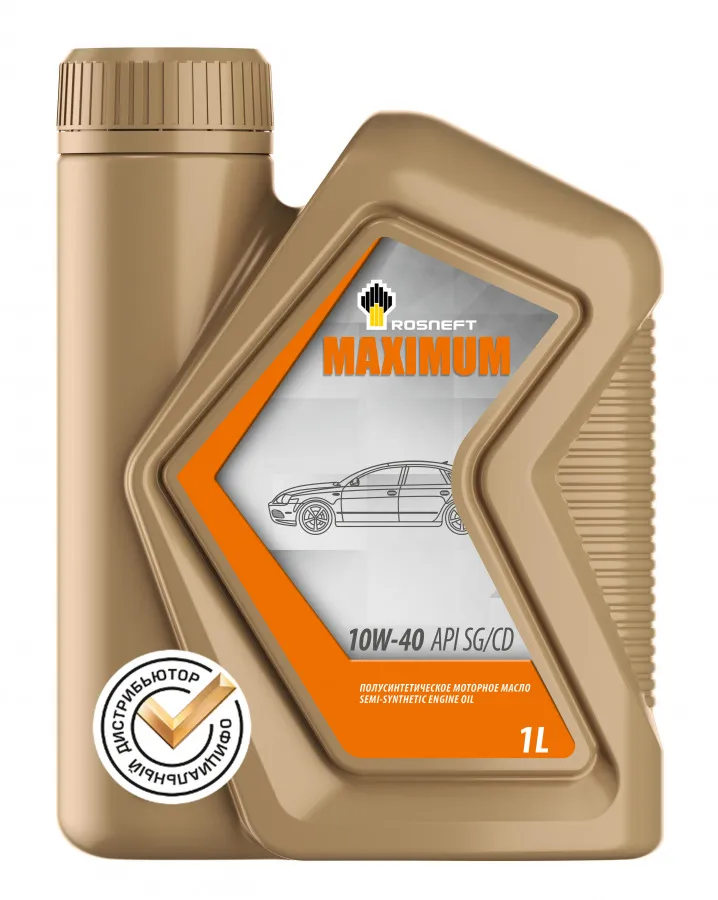 Масло моторное ROSNEFT MAXIMUM 10W-40 1л 40814332